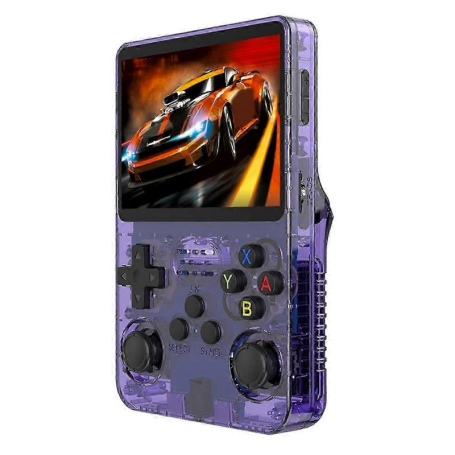 Handheld, Gaming Device - R36s Mini Portable Video Game Console with 3.5" IPS Screen and 64GB Storage - Purple, wholesale price