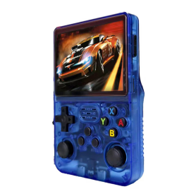 Console Rétro, Système de Jeu - Mini Console de Jeu Vidéo Portable R36s Écran IPS 3,5" 64 Go - Bleu, prix de gros.