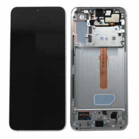 Écran, Display - Ecran Samsung Galaxy S22 Plus (S906) Argent + Châssis (Original Démonté) - Grade A, prix de gros.