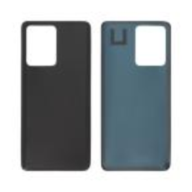 Back Glass, Rear Cover - Redmi Note 12 Pro Plus 5G Black Rear Glass (No Logo), wholesale price