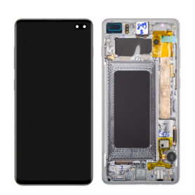 Screen, Display - Samsung Galaxy S10 Plus (G975F) White Screen + Frame (Original Disassembled) - Grade A, wholesale price