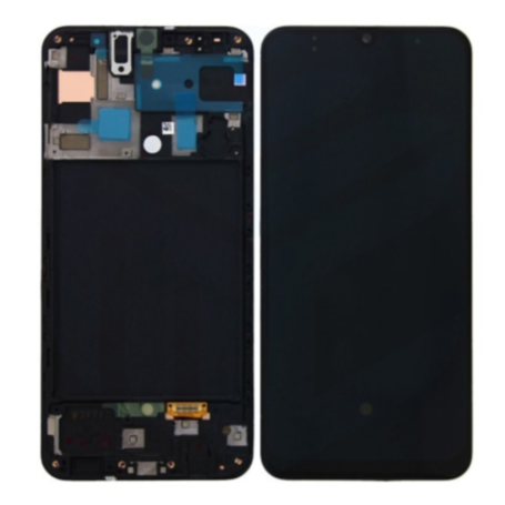 Screen, Display - Samsung Galaxy A50 Black Screen + Frame (Original Disassembled) - Grade B, wholesale price