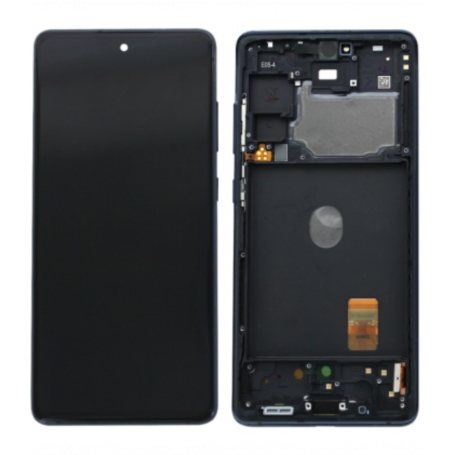 Écran, Display - Ecran Samsung Galaxy S20 FE 4G/5G 2020 (G780/G781) Bleu/Noir + Châssis (Original Démonté) - Grade B, prix de gr