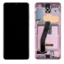 Display, Screen - Samsung Galaxy S20 4G/5G (G980/G981) Pink + Frame (Original Disassembled) - Grade B, wholesale price