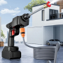 Power Washer, Pressure Cleaner - 12V-24V cordless high-pressure cleaner with portable lithium battery, self-suction - Noir, whol