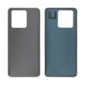 Back Glass, Rear Cover - Xiaomi 13T Black Rear Glass (Without Logo), wholesale price