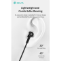 Earbuds, Headphones - Wired Metal In-Ear Earphones Devia Smart Series M1 EM110 - Black, wholesale price