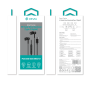 Earbuds, Headphones - Wired Metal In-Ear Earphones Devia Smart Series M1 EM110 - Black, wholesale price