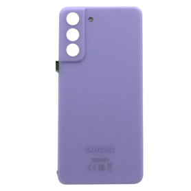 Back Glass, Rear Cover - Samsung Galaxy S21 FE 5G Back Glass Purple without Frame Lens (Original Disassembled) - Grade A, wholes