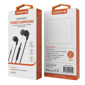 Oreillettes, Casque, Accessoire - Écouteurs Stéréo Intra-Auriculaires Jack 3.5mm XSSIVE XSS-EP21 – Noir, prix de gros.