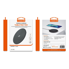 Chargeur Sans Fil 15W XSSIVE XSS-W1BK avec Câble USB-C de 1m - Noir | Charge Rapide et Élégante pour Vos Appareils