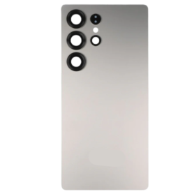 Dos, Face arrière - Vitre Arrière Galaxy S25 Ultra Titane Or Rosé (Original Démonté)-Grade A, prix de gros.