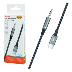 Câble Aux, Adaptateur Audio - Câble Audio Tressé Type-C vers Jack 3.5mm 1m - LinQ MM7370, prix de gros.