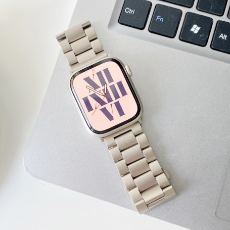 Bracelet, Sangle, Montre - Bracelet pour Apple Watch - Acier Inoxydable - Argent, prix de gros.