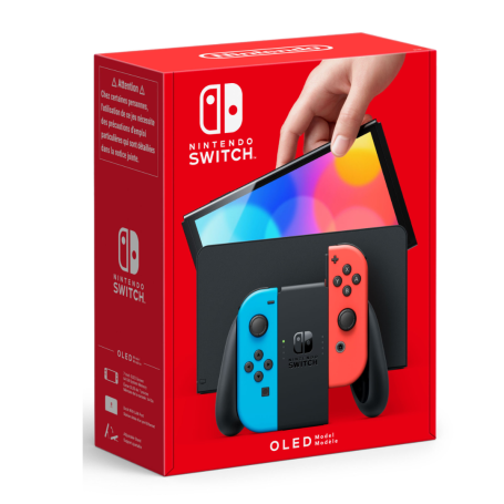 Jeu Vidéo, Console - Console Nintendo Switch OLED + JOY CON(Prise UK) - Neon, prix de gros.