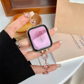 Watch Band, Wrist Strap - Diamond Bracelet for Apple Watch - Stainless Steel - Silver, wholesale price