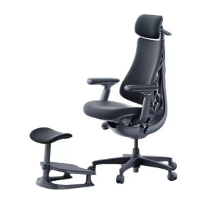 Office Chair, Recliner - LiberNovo Omni Ergonomic Armchair - Black (seat depth 48 cm) with footrest, wholesale price
