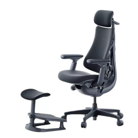 Office Chair, Recliner - LiberNovo Omni Ergonomic Armchair - Black (seat depth 48 cm) with footrest, wholesale price