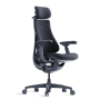 Office Chair, Recliner - LiberNovo Omni Ergonomic Armchair - Black (seat depth 48 cm) with footrest, wholesale price
