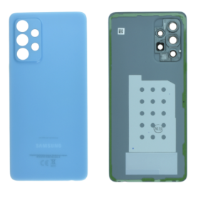 Vitre arrière, Dos - Vitre Arrière Samsung Galaxy A52 (A525F) Bleu (Original Démonté) Sans Contour Lentille - Grade A, prix de g