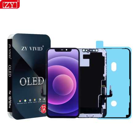 Affiche, Display - Ecran iPhone 12 / 12 Pro (OLED) ZY - Diagnostiquable, prix de gros.
