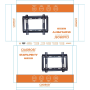 Support, Fixation, Support TV - Support TV Mural Fixe pour 14" à 42" CIAOBOSI TX-8133 – 25 kg Max, prix de gros.