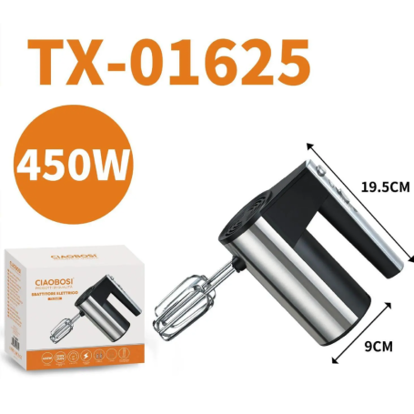 Mixeur, Fouet Électrique - Batteur Électrique CIAOBOSI TX-01625 (450W), prix de gros.