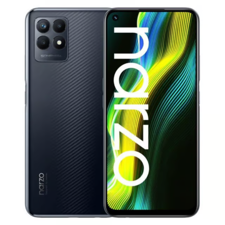 Smartphone, Téléphone - Realme Narzo 50 5G 64 Go Noir - Grade A avec Boîte et Accessoires, prix de gros.