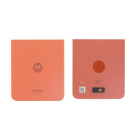 Back Glass, Rear Cover - Motorola Razr 50 Orange Rear Glass (Service Pack) - SL98E12658, wholesale price