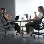 Office Chair, Desk Chair - Ergonomic Chair LiberNovo Omni (Seat Depth 48 cm, with Footrest) - Black, wholesale price
