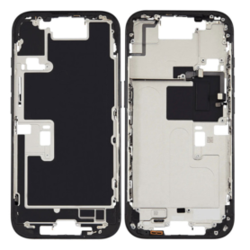 Châssis, Cadre - Châssis iPhone 16 Pro sans Vitre Arrière sans Batterie Titane Sable (Original Demonté) Grade B, prix de gros.