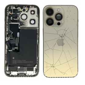 Mobile Parts - iPhone 14 Pro Gold eSIM US Full Frame - Charging Connector + Battery (Original Disassembled) - Broken, wholesale