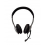 V7 Deluxe Stereo USB Audio Headphones - Black