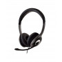 V7 Deluxe Stereo USB Audio Headphones - Black