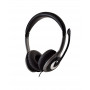 V7 Deluxe Stereo USB Audio Headphones - Black