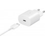 Samsung 25W White Type-C / Type-C Charger Kit - Retail Box (Original)