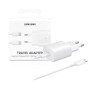 Kit Chargeur Type-C / Type-C Samsung 25W Blanc - Retail Box (Origine)