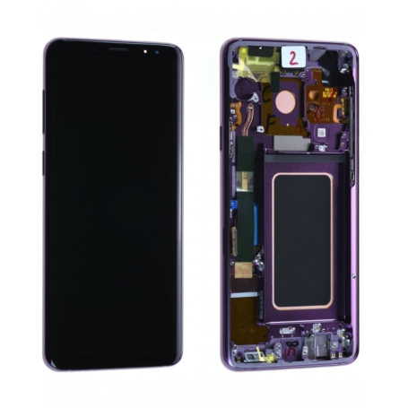 Ecran Samsung Galaxy S9 (G960F) Violet + Châssis (Service Pack) - GH97-21696B-21697B