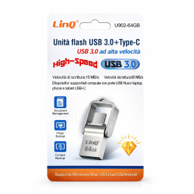 Adaptateur USB-C vers USB 3.0 LinQ U902-64G | EasyMobile