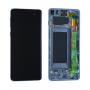 Ecran Samsung Galaxy S10 (G973) Vert + Châssis (Service Pack) - GH82-18850E