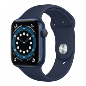 Montre Intelligente - Montre Connectée Apple Watch Series 6 GPS 40mm Bleu Aluminium avec Bracelet - Grade A (TVA Sur Marge)*, pr
