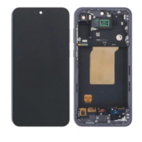 Écran, Display - Ecran Samsung Galaxy A55 5G (A556B) Noir + Châssis (Original Reconditionné), prix de gros.