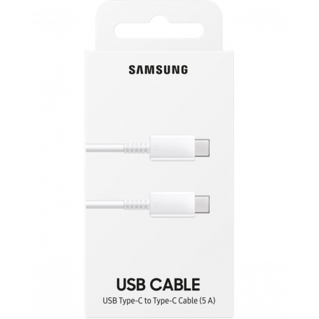 Samsung 5A 100W White Type-C / Type-C Cable - Retail Box (Original)