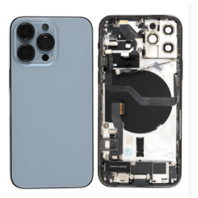 Back Cover, Replacement Part - Complete iPhone 13 Pro Blue Chassis - Charging Connector (No Battery) (Original, Disassembled) -