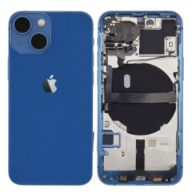 Housing, Frame - Complete iPhone 13 Blue Chassis - Without Charging Connector (Original Disassembled) - Grade A, wholesale price
