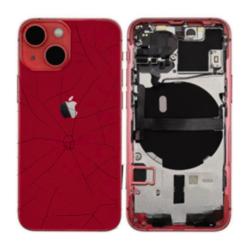 Back Cover, Chassis - Complete iPhone 13 Red Chassis - Without Charging Connector (Original Disassembled) - Broken, wholesale pr