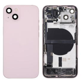 Back Cover, Housing - Complete iPhone 13 Pink Chassis - Without Charging Connector (Original Disassembled) - Grade B, wholesale 
