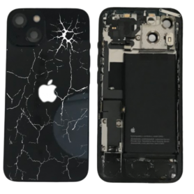 Replacement Parts - Complete iPhone 13 Black Chassis - Without Charging Connector + Battery (Original Disassembled) - Broken, wh