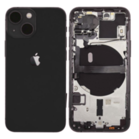 Back Cover, Housing - Complete iPhone 13 Black Chassis - Without Charging Connector (Original Disassembled) - Grade B, wholesale