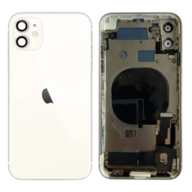 Back Cover - White iPhone 11 Chassis Without Charging Connector (Original Disassembled) - Grade B, wholesale price